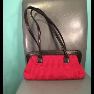 Sak Crochet Red Handbag